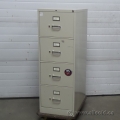 Hon Beige 4 Drawer Legal Vertical Filing Cabinet, Locking
